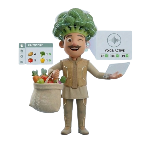 Bajaru AI voice assistant for fresh vegetable ordering
