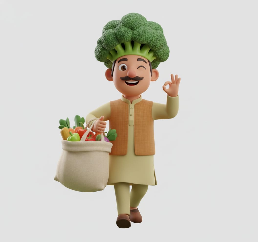 Green vegetable farm rows